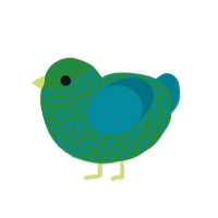 (unnamed), a viridian and sea chicken with a lace pattern