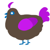 A bark and amethyst chicken