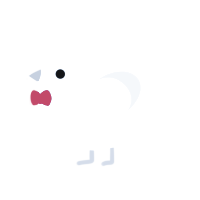A white chicken with a speckle pattern