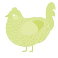 A lemon chicken with a lace pattern