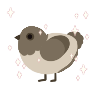 A pink and overcast chicken with a head pattern