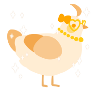 A cream and beige chicken