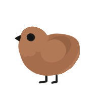 (unnamed), a brown chicken with a head pattern