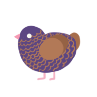 (unnamed), a overcast and brown chicken with a lace pattern