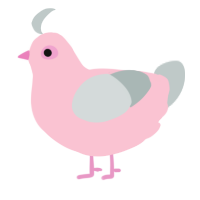A rose and silver chicken