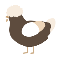 A bark and cream chicken