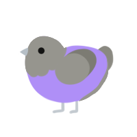 Lilacmist, a lilac and ash chicken with a head pattern