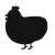 Blacklist, a black chicken with a speckle pattern