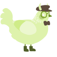 A apple chicken with a neck-speckle pattern