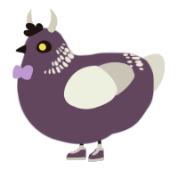A overcast and mist chicken with a neck-band pattern