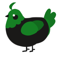 A sable and leaf chicken with a head pattern