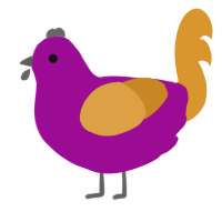 A plum and orange chicken