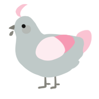 A silver and rose chicken