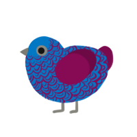 Wine, a sapphire and wine chicken with a double-lace pattern