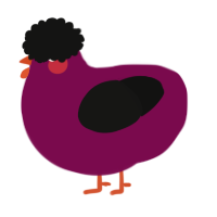 A wine and black chicken