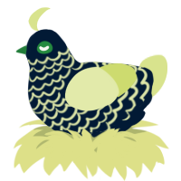 A tumblr and lemon chicken with a lace pattern