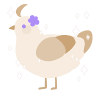 A cream and beige chicken