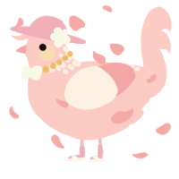 A rose chicken with a neck-speckle pattern