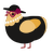 A sable and honey chicken with a head pattern