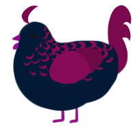 A tumblr and wine chicken with a half-lace pattern