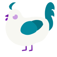 A white and sea chicken