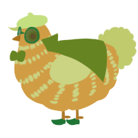 A honey and lemon chicken with a bar pattern