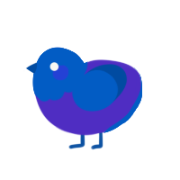 (unnamed), a indigo and ultramarine chicken with a head pattern