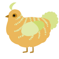 A honey and lemon chicken with a half-bar pattern