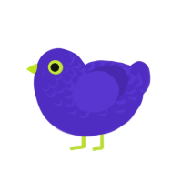 (unnamed), a indigo chicken with a half-lace pattern