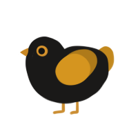 (unnamed), a sable and ochre chicken