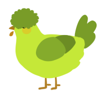 A lime and chartreuse chicken