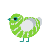 (unnamed), a grass and mist chicken with a bar pattern