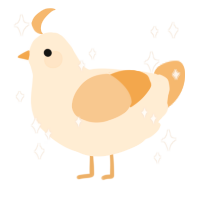 A cream and beige chicken