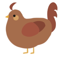 A brown and russet chicken