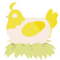 A cream and yellow chicken with a head pattern