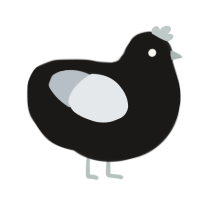 A sable and mist chicken