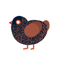 burning coals, a tumblr and russet chicken with a double-lace pattern