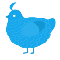 A sky chicken with a lace pattern