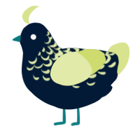A tumblr and lemon chicken with a half-lace pattern