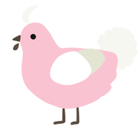 A rose and white chicken