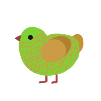 1 Euro, a grass and gold chicken with a lace pattern