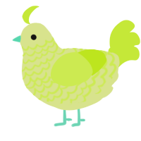 A lemon and lime chicken with a lace pattern