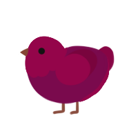 (unnamed), a wine and maroon chicken with a head pattern