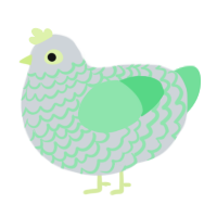 A mist and spring chicken with a lace pattern