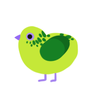 (unnamed), a lime and leaf chicken with a neck-speckle pattern