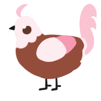 A russet and rose chicken with a head pattern
