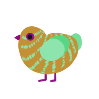 (unnamed), a gold and spring chicken with a bar pattern