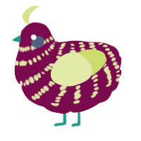 A wine and lemon chicken with a bar pattern