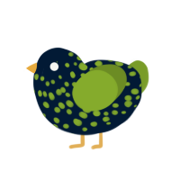 (unnamed), a tumblr and chartreuse chicken with a speckle pattern