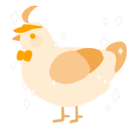 A cream and beige chicken